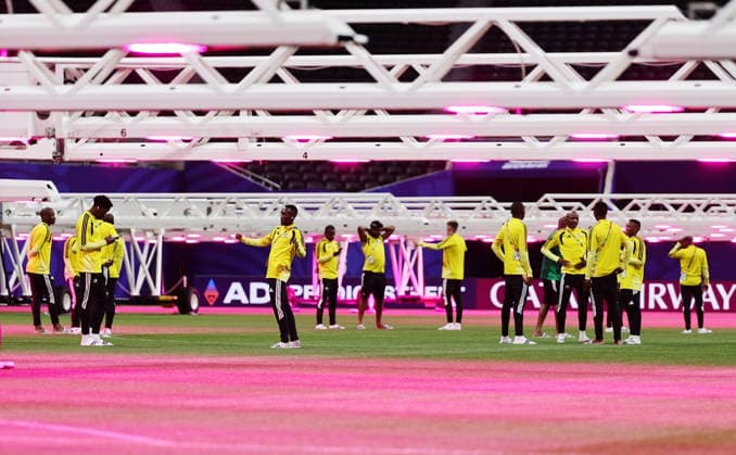 Football, 2026 FIFA World Cup, South Africa national team, pitch inspection