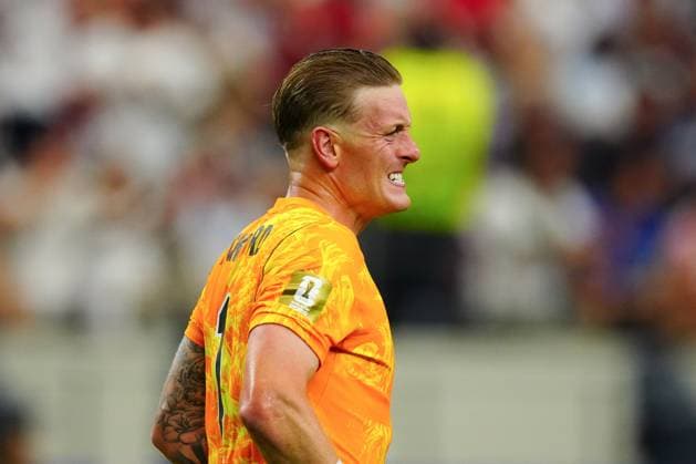 Jordan Pickford of England England v Croatia, 2026 FIFA World Cup, WM, Weltmeisterschaft, Fussball Group L, Football, Dallas Stadium, Arlington, Texas, USA - 17 Jun 2026Arlington Dallas Stadium Texas (TX) United States of America EDITORIAL USE ONLY No use with unauthorised audio, video, data, fixture lists, club league logos or live services. Online in-match use limited to 120 images, no video emulation. No use in betting, games or single club league player publications.  Copyright: xJavierxGarcia Shutterstockx 16928920ca