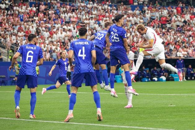 DALLAS, 17-06-2026, Dallas AT&T Stadium, World Cup 2026 Match between England and Croatia. Picture shows England player Harry Kane scoring the 2-1 England - Croatia (World Cup 2026)  x204429361x Copyright: