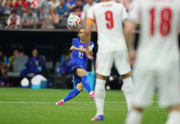 Luka Modric of Croatia controls the ball during the England vs. Croatia match in Group L of the 2026 FIFA World Cup at Dallas Stadium in Arlington, United States, on June 17, 2026. Photo by DeFodi Images (Thor Wegner),detected_source_language