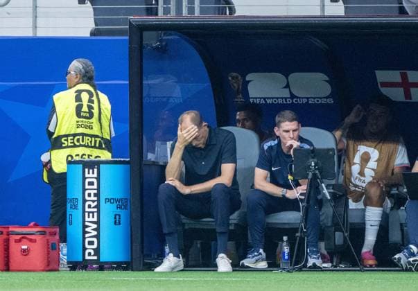 Soccer, Mens, 2026 FIFA World Cup in Mexico, Canada, and the U.S., Match in Dallas, Group L, Matchday 1, England vs. Croatia, Coach Thomas Tuchel (England), June 17, 2026,,detected_source_language Copyright: xMatthiasxKochx
