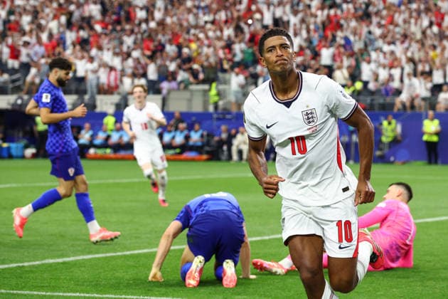 FIFA World Cup, WM, Weltmeisterschaft, Fussball 2026: England v Croatia DALLAS, USA - 17th June 2026: Jude Bellingham of England celebrates scoring his side s third goal during the FIFA World Cup 2026 Group L match between England and Croatia at Dallas Stadium Dallas Dallas Stadium United States of America Copyright: xCraigxMercerx xPeakxActionxPhotosx