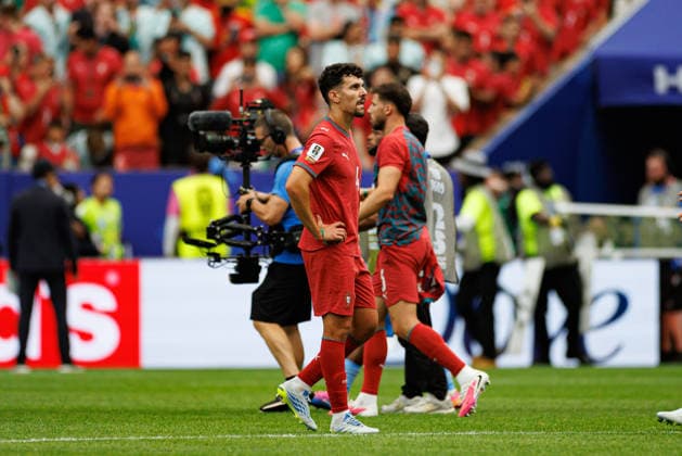 Tomas Araujo seen during FIFA World Cup, WM, Weltmeisterschaft, Fussball 2026 game between national teams of Portugal and DR Congo (Grzegorz Wajda Ball Raw Images) Arlington Dallas Stadium USA Copyright: xGrzegorzxWajdax grzegorzwajda_portugal_congo_2526_7-126