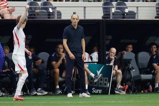 DALLAS, 17-06-2026, Dallas AT&T Stadium, World Cup 2026 Match between England and Croatia. Picture shows England coach Thomas Tuchel England - Croatia (World Cup 2026)  x204430520x Copyright: