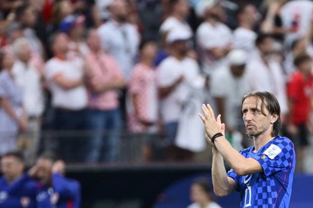 Dallas, Texas, USA, 170626. Dallas Stadium. FIFA World Cup, WM, Weltmeisterschaft, Fussball 2026. Football match, 1st round, Group L, England - Croatia. In the photo: Luka Modric. Photo: Boris Kovacev CROPIX Copyright: xxBorisxKovacevx engleska_hrvatska79-170626