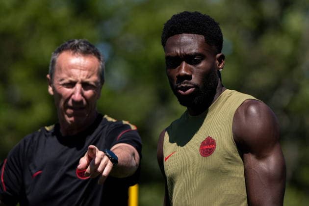 June 17, 2026, Vancouver, Bc, CANADA: Canada s Alphonso Davies participates in a FIFA World Cup, WM, Weltmeisterschaft, Fussball soccer training session, in Vancouver, on Wednesday, June 17, 2026. Canada News - June 17, 2026  - ZUMAc35_ 20260617_zaf_c35_129 Copyright: xEthanxCairnsx