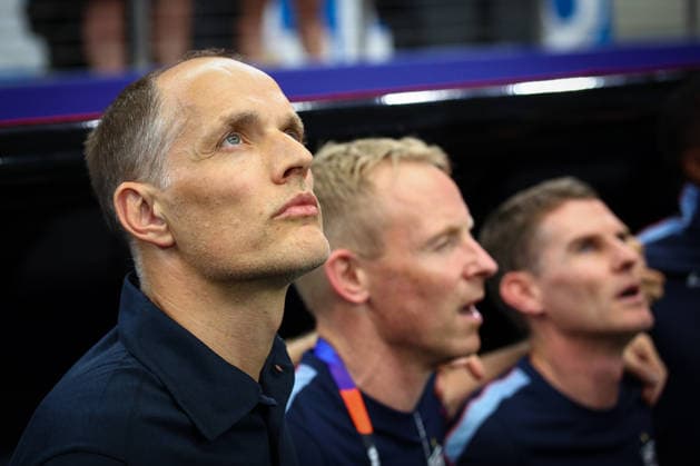 FIFA World Cup, WM, Weltmeisterschaft, Fussball 2026: England v Croatia DALLAS, USA - 17th June 2026: England Head Coach Thomas Tuchel looks on ahead of the FIFA World Cup 2026 Group L match between England and Croatia at Dallas Stadium Dallas Dallas Stadium United States of America Copyright: xCraigxMercerx xPeakxActionxPhotosx