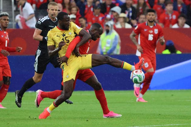 June 17, 2026, Soccer, Mens, 2026 FIFA World Cup, Group Stage, Group L, Toronto, Ghana vs. Panama, Elisha Owusu (Ghana), Cecilio Waterman (Panama), Toronto, BMO Field, Ontario, Canada (CAN),detected_source_language Copyright: xSebastianxBachx