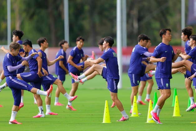 FIFA Would Cup 2026 - South Korea training session South Korean players participate in a training session as part of the FIFA World Cup, WM, Weltmeisterschaft, Fussball 2026 at the Verde Valle Sports Center in Guadalajara, Mexico, 17 June 2026. GUADALAJARA Mexico  Copyright: xFRANCISCOxGUASCOx