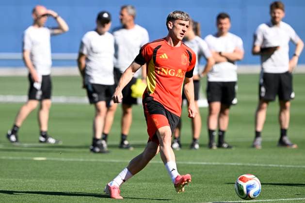 Belgian national football team - FIFA World Cup, WM, Weltmeisterschaft, Fussball 2026 - media activities 17 06 2026 RENTON, UNITED STATES OF AMERICA - JUNE 17 : Saelemaekers Alexis midfielder of Belgium pictured during a training session of the Belgian national football team during the FIFA World Cup 2026 on June 17, 2026 in Renton, United States of America, 17 06 2026 Renton United States of America  Copyright: xNicoxVereeckenx