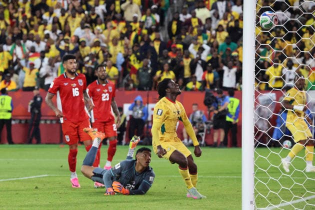 June 17, 2026, Soccer, Mens, 2026 FIFA World Cup, Group Stage, Group L, Toronto, Ghana vs. Panama, Shot on goal for the 1-0 lead, Goal scorer Copyright: xSebastianxBachx
