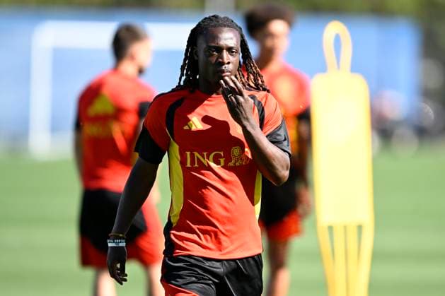 Belgian national football team - FIFA World Cup, WM, Weltmeisterschaft, Fussball 2026 - media activities 17 06 2026 RENTON, UNITED STATES OF AMERICA - JUNE 17 : Doku Jeremy forward of Belgium pictured during a training session of the Belgian national football team during the FIFA World Cup 2026 on June 17, 2026 in Renton, United States of America, 17 06 2026 Renton United States of America  Copyright: xNicoxVereeckenx