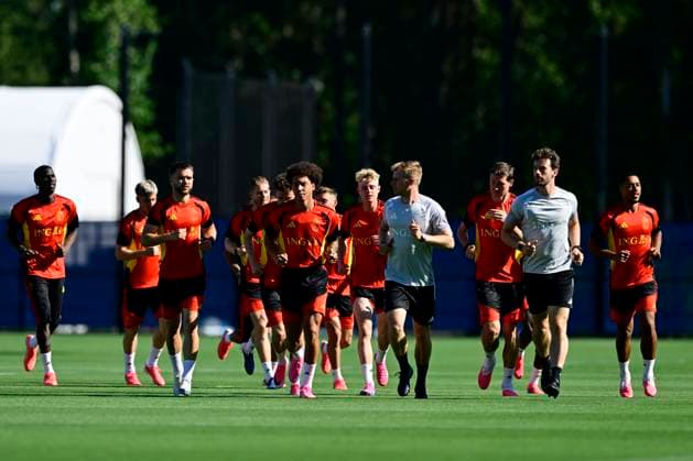 Belgian national football team - FIFA World Cup, WM, Weltmeisterschaft, Fussball 2026 - media activities 17 06 2026 RENTON, UNITED STATES OF AMERICA - JUNE 17 : Witsel Axel midfielder of Belgium leading the group pictured during a training session of the Belgian national football team during the FIFA World Cup 2026 on June 17, 2026 in Renton, United States of America, 17 06 2026 Renton United States of America  Copyright: xJanxDexMeuleneirx