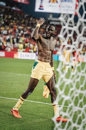 Mens Soccer 2026 FIFA World Cup Group L Ghana vs. Panama June 17, 2026 Jerome Opoku, 18, Ghana celebrates the victory after the final whistle Toronto, Ontario, Canada,detected_source_language