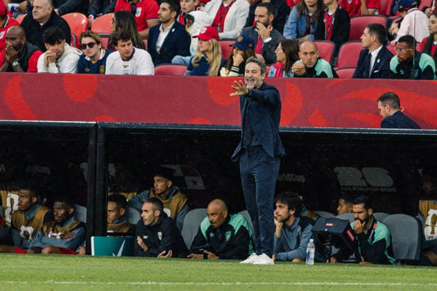 Panama head coach Thomas Christiansen shouts instructions during the FIFA World Cup, WM, Weltmeisterschaft, Fussball game between Ghana and Panama at Toronto Stadium on June 17, 2026 in Toronto, Ontario, Canada  Copyright: xCurtisxWongx xSPPx Sportspressphoto_SPR169395