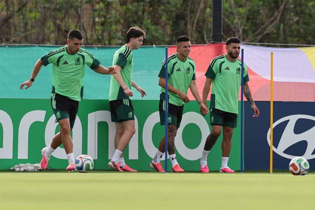 FIFA World Cup, WM, Weltmeisterschaft, Fussball 2026 - Mexico training session Players of Mexico attend a training session as part of the FIFA World Cup 2026 in Guadalajara, Mexico, 17 June 2026. Guadalajara Mexico  Copyright: xALEXxCRUZx