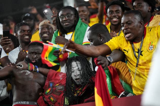 Ghana v Panama - FIFA World Cup, WM, Weltmeisterschaft, Fussball 2026 - Group L TORONTO, CANADA - JUNE 17: Fans of Ghana celebrate winning the 2026 FIFA World Cup First Stage Group L match between Ghana and Panama at Toronto Stadium (BMO Field) in Toronto, Ontario, Canada on June 17, 2026 Mert Alper Dervis Anadolu Ontario Canada. Editorial use only. Please get in touch for any other usage.  Copyright: x2026xAnadoluxMertxAlperxDervisx