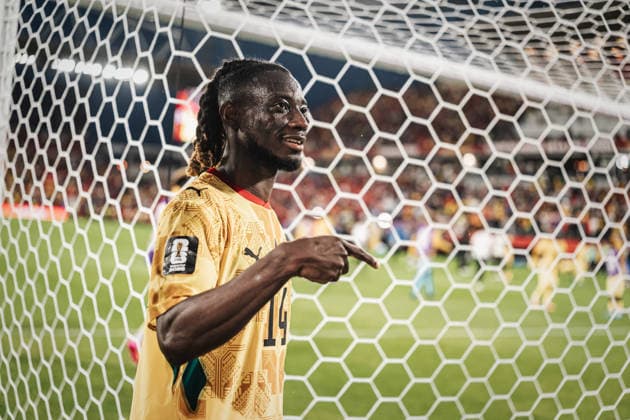 Mens Soccer 2026 FIFA World Cup Group L Ghana vs. Panama June 17, 2026 Gideon Mensah 14, Ghana speaks with fans after the game Toronto, Ontario, Canada,detected_source_language