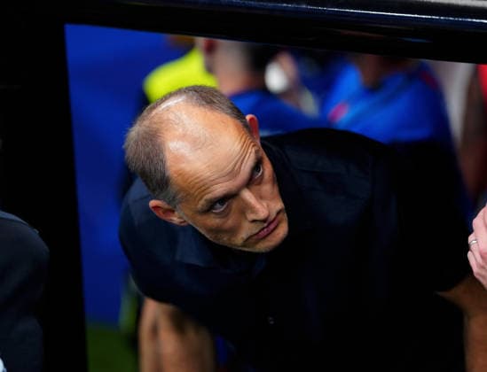 (260618) -- DALLAS, June 18, 2026 -- Thomas Tuchel, head coach of England, arrives before the group L match between England and Croatia at the 2026 FIFA World Cup, WM, Weltmeisterschaft, Fussball at the Dallas Stadium in Dallas, the United States, on June 17, 2026. ) (SP)U.S.-DALLAS-FOOTBALL-FIFA WORLD CUP-GROUP L-ENG VS CRO JiaxHaocheng 