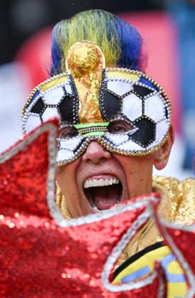 (260618) -- MEXICO CITY, June 18, 2026 -- A fan of Colombia is seen before the group K match between Uzbekistan and Colombia at the FIFA World Cup, WM, Weltmeisterschaft, Fussball 2026 in Mexico City, Mexico, June 17, 2026. (Photo by Xinhua) (SP)MEXICO-MEXICO CITY-FOOTBALL-FIFA WORLD CUP-GROUP K-UZB VS COL LucioxTavora 