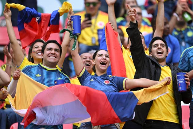 (260618) -- MEXICO CITY, June 18, 2026 -- Fans of Colombia are seen before the group K match between Uzbekistan and Colombia at the FIFA World Cup, WM, Weltmeisterschaft, Fussball 2026 in Mexico City, Mexico, June 17, 2026. (Photo by Xinhua) (SP)MEXICO-MEXICO CITY-FOOTBALL-FIFA WORLD CUP-GROUP K-UZB VS COL LucioxTavora 