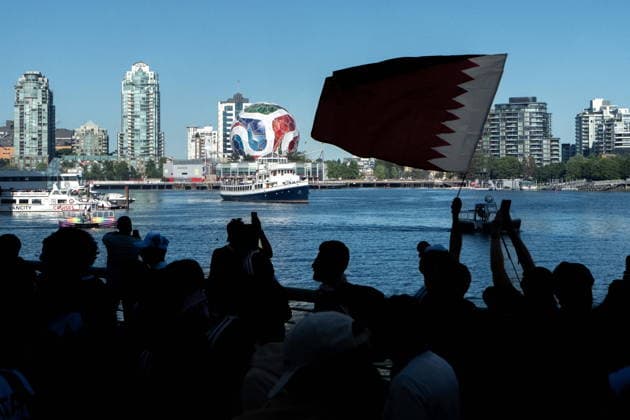 Football, 2026 FIFA World Cup, Qatar national team, fans in Vancouver