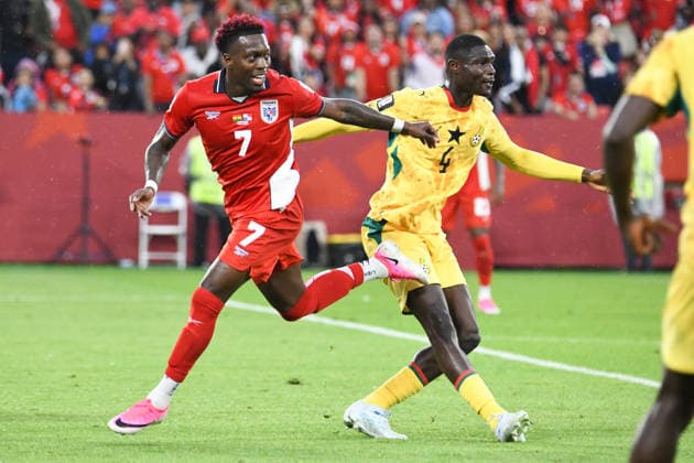 Ghana national team, Nationalteam vs Panama National Team. FIFA World Cup, WM, Weltmeisterschaft, Fussball 2026 Group L match. Jose Luis Rodriguez (7) in action during the match played between the National Team of Ghana and the National Team of Panama. FIFA World Cup 2026 Group L match, played on 17.06.26 at the Toronto Stadium in Toronto, Ontario, Canada. Photo Jose Campos PMEimages Toronto Ontario Canada Copyright: xJosexCamposx xPMEimagesx