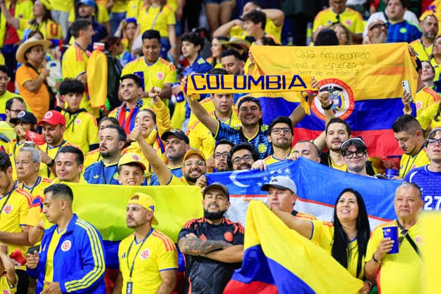 FIFA WORLD CUP 2026 UZBEKISTAN VS COLOMBIA FIFA WORLD CUP 2026 UZBEKISTAN VS COLOMBIA UZBEKISTAN VS COLOMBIA 06 17 2026 MEXICO CITY, MEXICO Action photo of Colombia fans during the Round 1 Group K match of the 2026 FIFA World Cup, held at the Estadio Ciudad de Mexico in Mexico City Action photo of Colombia fans, during a Round 1 Group K match of the 2026 FIFA World Cup, held at the Estadio Ciudad de Mexico in Mexico City PHOTO BY IMAGENSHOP PHOTO AGENCY MEXICO CITY MEXICO CITY MEXICO,detected_source_language Copyright: xYOALIxMARTINEZx