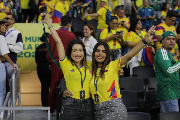Uzbekistan v Colombia FIFA World Cup, WM, Weltmeisterschaft, Fussball Group K Match Colombian women support the Colombia national team, Nationalteam during the FIFA World Cup Group K match between Colombia and Uzbekistan at Mexico City Stadium. on June 17, 2026 in Mexico City, Mexico. (Photo by Ian Robles Eyepix Group) (Photo by Ian Robles Eyepix Group Eyepix via Nexpher Images) Mexico City