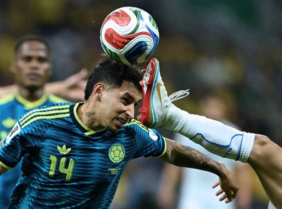 (260618) -- MEXICO CITY, June 18, 2026 -- Gustavo Puerta of Colombia competes during the group K match between Uzbekistan and Colombia at the FIFA World Cup, WM, Weltmeisterschaft, Fussball 2026 in Mexico City, Mexico, June 17, 2026. ) (SP)MEXICO-MEXICO CITY-FOOTBALL-FIFA WORLD CUP-GROUP K-UZB VS COL WuxWei 