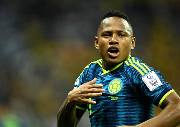 (260618) -- MEXICO CITY, June 18, 2026 -- Jaminton Campaz of Colombia celebrates his goal during the group K match between Uzbekistan and Colombia at the FIFA World Cup, WM, Weltmeisterschaft, Fussball 2026 in Mexico City, Mexico, June 17, 2026. (Photo by Xinhua) (SP)MEXICO-MEXICO CITY-FOOTBALL-FIFA WORLD CUP-GROUP K-UZB VS COL LucioxTavora 