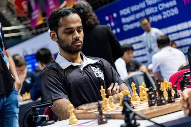 June 18, 2026, Hong Kong, Hong Kong, China: Chess Grandmaster ARJUN ERIGAISI (IND) during a Rapid match at the 2026 FIDE World Team Rapid and Blitz Chess Championship in Hong Kong. Hong Kong China - ZUMAm298 0859442603st Copyright: xJamesxModestox