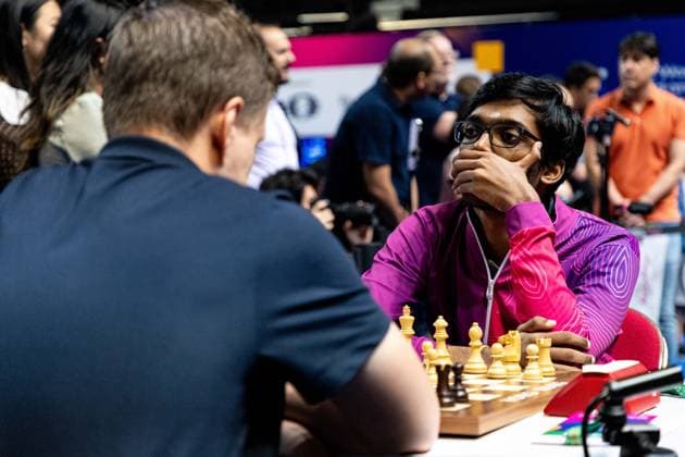 June 18, 2026, Hong Kong, Hong Kong, China: Chess Grandmaster RAMESHBABU PRAGGNANANDHAA (IND) during a Rapid match at the 2026 FIDE World Team Rapid and Blitz Chess Championship in Hong Kong. Hong Kong China - ZUMAm298 0859448552st Copyright: xJamesxModestox