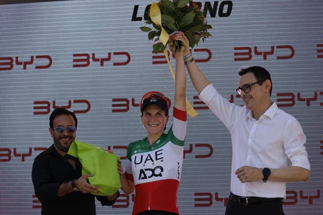 June 18, 2026, Locarno, Locarno, Tour de Suisse Women 2026 Stage 2 Locarno Locarno Elisa Longo Borghini 121 ITA UAE Team ADQ WTW stage winner Locarno Locarno Ticino Switzerland,detected_source_language Copyright: xJustPictures.ch FrancescoxMinghettix jp-en-FrMi-_NG_0717