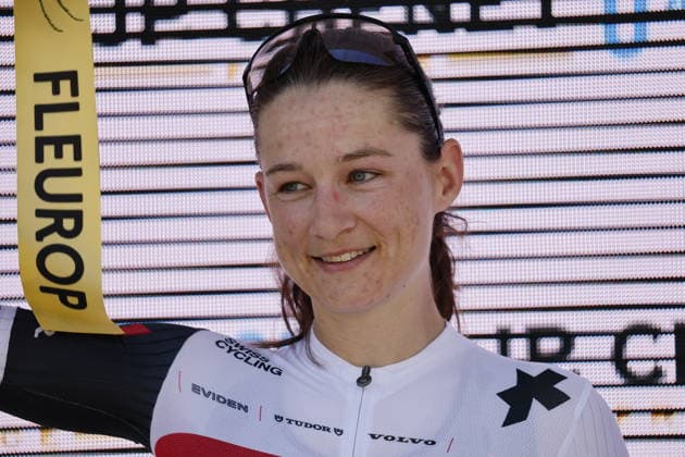 June 18, 2026, Locarno, Locarno, Tour de Suisse Women 2026 Stage 2 Locarno Locarno Lea Fuchs 152 SUI Switzerland NAT, winner of the Racer of the Day award Locarno Locarno Ticino Switzerland,detected_source_language Copyright: xJustPictures.ch FrancescoxMinghettix jp-en-FrMi-_NG_0959