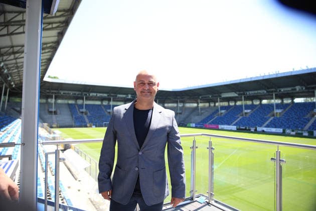 18.06.2026, xrekx, Fussball 3.Liga, SV Waldhof Mannheim - Vorstellung des neuen Trainers v.l. Rui Mota Trainer (SV Waldhof Mannheim) (DFL DFB REGULATIONS PROHIBIT ANY USE OF PHOTOGRAPHS as IMAGE SEQUENCES and or QUASI-VIDEO) Mannheim *** June 18, 2026, xrekx, Soccer 3rd Division, SV Waldhof Mannheim