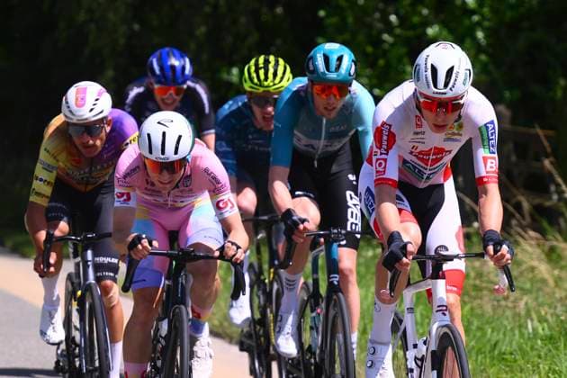 Baloise Belgium Tour 2026 Stage 2 KNOKKE-HEIST, BELGIUM - JUNE 18 : Hillen Michiel (BEL) of Baloise Verzekeringen - Het Poetsbureau Lions,Killy Jonah (USA) of Tarteletto - Isorex, Appel Stijn (NED) of BEAT CC p b Saxo, Broex Victor (NED) of Metec - SOLARWATT p b Mantel, Hannes Victor (BEL) of Aarco, Vandenberghe Viktor (BEL) of Pauwels Sauzen - Altez Industriebouw Cycling Team during stage 2 of the 95th edition of Baloise Tour of Belgium an UCI ProSeries 2.Pro cycling road race stage for Men Elite of 197.6 km with start in Merelbeke-Melle and finish in Knokke-Heist on June 18, 2026 in Knokke-Heist, Belgium, 18 06 2026 ( Motordriver Stephan Boone - Knokke-Heist Belgium  Copyright: xGvgx