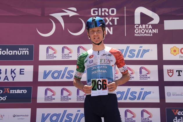 Italy s Simone Zanini of XDS Astana Development Team during Stage 5 of the Giro Next Gen 2026, from Bacoli to Bacoli, Italy, Thursday, June 18, 2026.  Copyright: xMassimoxPaolone LaPressex