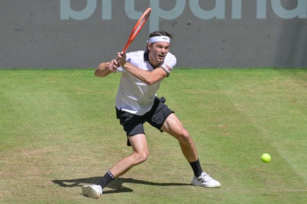 Taylor Fritz USA June 18, 2026 ¢ Tennis ¢ TERRA WORTMANN OPEN ¢ ATP 500, heristo arena Halle Westfalen, TERRA WORTMANN OPEN, North Rhine-Westphalia, Germany,detected_source_language Copyright: xpepphotox xPeterxEppingerx pep00321, pep_20260618_hm_374245