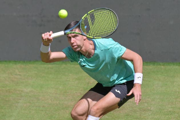 Fabian Marozsan HUN June 18, 2026 ¢ Tennis ¢ TERRA WORTMANN OPEN ¢ ATP 500, heristo arena Halle Westfalen, TERRA WORTMANN OPEN, North Rhine-Westphalia, Germany,detected_source_language Copyright: xpepphotox xPeterxEppingerx pep00321, pep_20260618_hm_374234