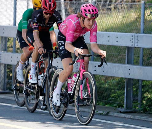 June 18, 2026, Locarno, Locarno, Tour de Suisse 2026 Stage 2 Locarno Locarno Colby Simmons 37 USA EF Education Easypost WT and Marco Brenner 191 GER Tudor Pro Cycling Team PRT Locarno Locarno Ticino Switzerland,detected_source_language Copyright: xJustPictures.ch FrancescoxMinghettix jp-en-FrMi-_NG_1101