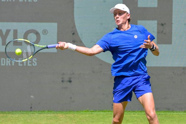 Ethan Quinn USA June 18, 2026 ¢ Tennis ¢ TERRA WORTMANN OPEN ¢ ATP 500, heristo arena Halle Westfalen, TERRA WORTMANN OPEN, North Rhine-Westphalia, Germany,detected_source_language Copyright: xpepphotox xPeterxEppingerx pep00321, pep_20260618_hm_374381