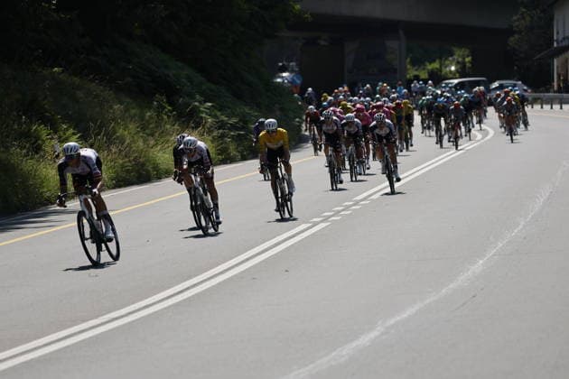 June 18, 2026, Locarno, Locarno, Tour de Suisse 2026 Stage 2 Locarno Locarno Tadej Pogacar 1 SLO UAE Team Emirates WRG WT chasing the lead Locarno Locarno Ticino Switzerland,detected_source_language Copyright: xJustPictures.ch FrancescoxMinghettix jp-en-FrMi-_NG_1180
