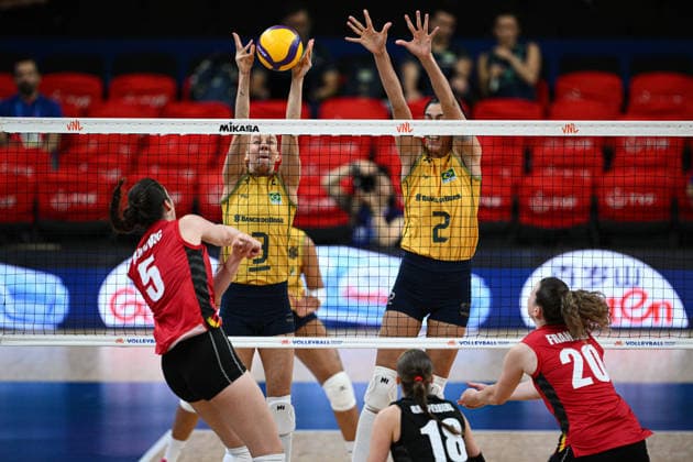 Volleyball, Women's, Nations League, Belgium v Brazil