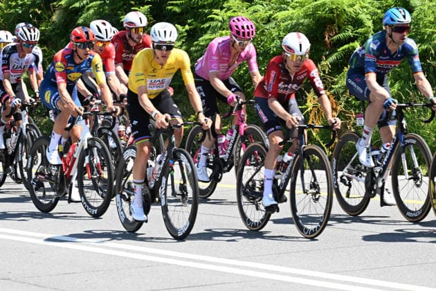 18-06-2026 Tour De Suisse; Tappa 02 Locarno - Locarno; 2026, Uae Emirates - Xrg; 2026, Lotto - Intermarche; Pogacar, Tadej; Widar, Jarno; Monte Ceneri; 