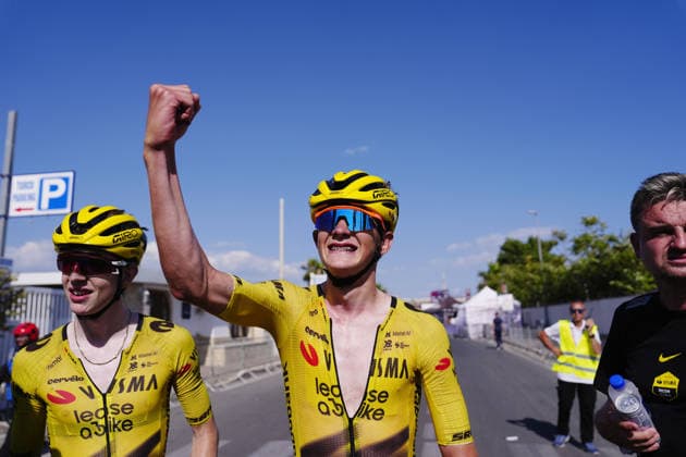 Belgium s Matisse Van Kerckhove of Team Visma Lease A Bike Development stage winner during Stage 5 of the Giro Next Generation from Bacoli to Bacoli Italy, June 18, 2026(Photo Fabio Ferrari LaPresse)  Copyright: xFabioxFerrarix LaPressex