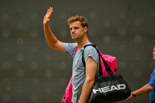 Yannick Hanfmann (GER) enters the stadium at the TERRA WORTMANN Open 2026, Tennis, ATP, Mens 500, Tournament, Main Draw, June 18, 2026, TERRA WORTMANN Open 2026, Tennis, ATP, Mens 500, Tournament, Main Draw, June 18, 2026, Indoor,detected_source_language Copyright: xEibner-Pressefoto RobertxGertzenx EP_RGN