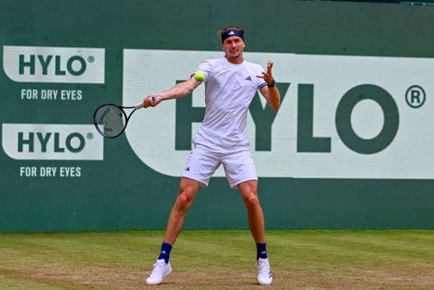 Alexander Zverev (GER) hits a forehand at the TERRA WORTMANN Open 2026, Tennis, ATP, Mens 500, Tournament, Main Draw, June 18, 2026, TERRA WORTMANN Open 2026, Tennis, ATP, Mens 500, Tournament, Main Draw, June 18, 2026, Indoor,detected_source_language Copyright: xEibner-Pressefoto RobertxGertzenx EP_RGN