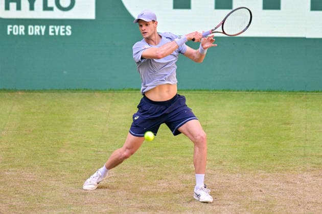 Yannick Hanfmann GER June 18, 2026 ¢ Tennis ¢ TERRA WORTMANN OPEN ¢ ATP 500, heristo arena Halle Westfalen, TERRA WORTMANN OPEN, North Rhine-Westphalia, Germany,detected_source_language Copyright: xpepphotox xPeterxEppingerx pep00321, pep_20260618_hm_375103