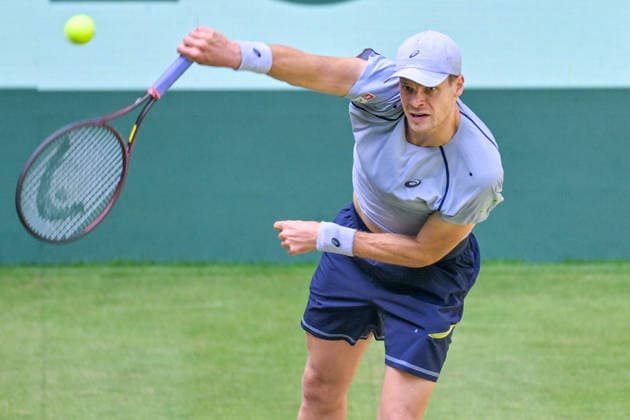 Yannick Hanfmann GER June 18, 2026 ¢ Tennis ¢ TERRA WORTMANN OPEN ¢ ATP 500, heristo arena Halle Westfalen, TERRA WORTMANN OPEN, North Rhine-Westphalia, Germany,detected_source_language Copyright: xpepphotox xPeterxEppingerx pep00321, pep_20260618_hm_374919
